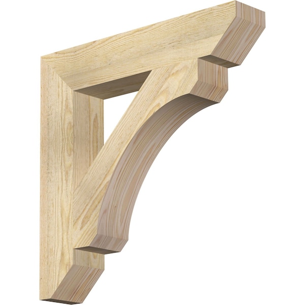 Ekena Millwork Legacy Slat Rough Sawn Bracket, Douglas Fir, 4"W x 22"D x 22"H BKT04X22X22LEC06RDF - main